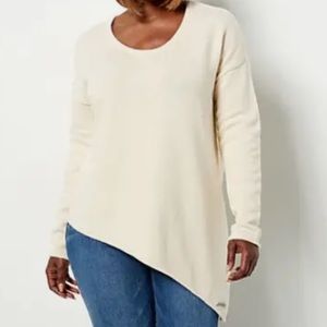 NWOT Peace Love World Boheme Asymmetrical Hem Sweater